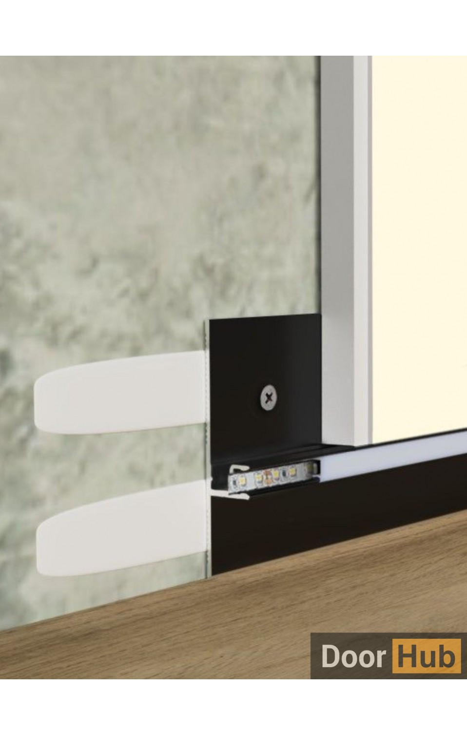 30mm Black Reversible Skirting Board for Developers in the UAE